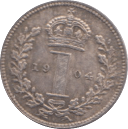1904 MAUNDY ONE PENCE ( AUNC ) 24 - Maundy Coins - Cambridgeshire Coins