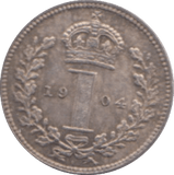 1904 MAUNDY ONE PENCE ( AUNC ) 24 - Maundy Coins - Cambridgeshire Coins