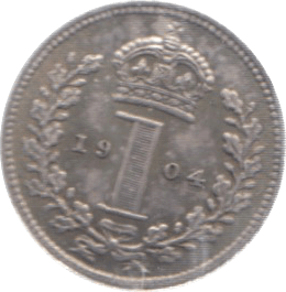 1904 MAUNDY ONE PENNY ( AUNC ) - Maundy Coins - Cambridgeshire Coins
