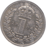 1904 MAUNDY ONE PENNY ( AUNC ) - Maundy Coins - Cambridgeshire Coins