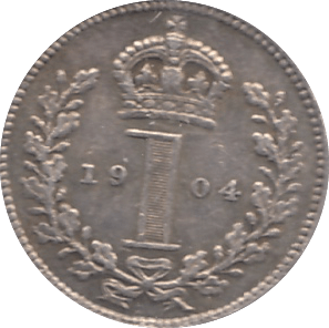 1904 MAUNDY ONE PENNY ( GVF ) - Maundy Coins - Cambridgeshire Coins