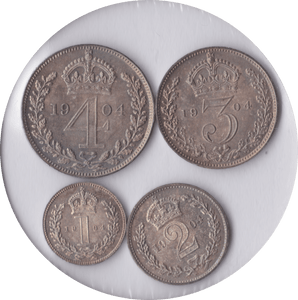 1904 MAUNDY SET EDWARD VII - Maundy Set - Cambridgeshire Coins