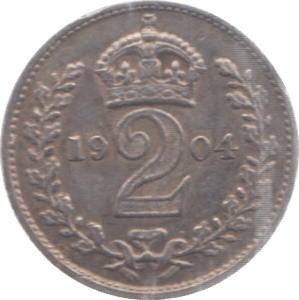 1904 MAUNDY TWOPENCE ( AUNC ) - Maundy Coins - Cambridgeshire Coins