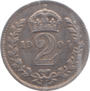 1904 MAUNDY TWOPENCE ( AUNC ) - Maundy Coins - Cambridgeshire Coins