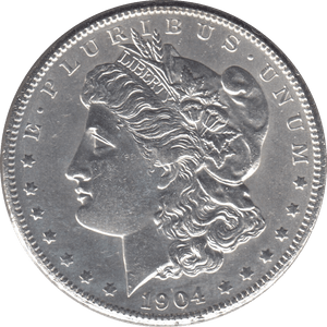 1904 MORGAN DOLLAR USA NEW ORLEANS MINT - SILVER WORLD COINS - Cambridgeshire Coins