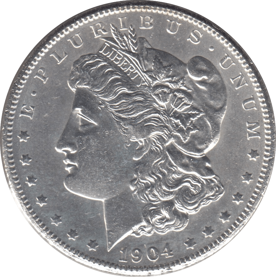 1904 MORGAN DOLLAR USA NEW ORLEANS MINT - SILVER WORLD COINS - Cambridgeshire Coins