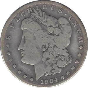 1904 MORGAN DOLLAR USA SAN FRANCISCO MINT - SILVER WORLD COINS - Cambridgeshire Coins