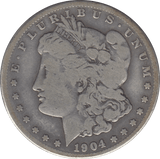 1904 MORGAN DOLLAR USA SAN FRANCISCO MINT - SILVER WORLD COINS - Cambridgeshire Coins