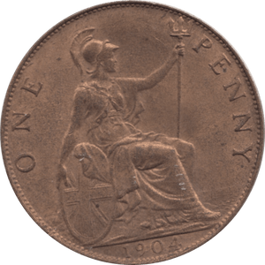 1904 PENNY 1 ( AUNC ) 68 - Penny - Cambridgeshire Coins