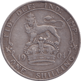 1904 SHILLING ( FINE ) - Shilling - Cambridgeshire Coins