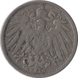 1904 SILVER 10 PFENNIG GERMANY - SILVER WORLD COINS - Cambridgeshire Coins