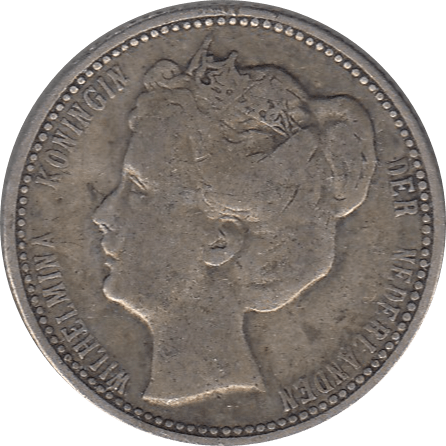 1904 SILVER 25 CENTS NETHERLANDS REF H94 - WORLD SILVER COINS - Cambridgeshire Coins