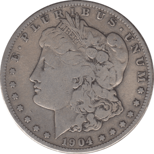 1904 SILVER MORGAN DOLLAR SAN FRANCISCO MINT - SILVER WORLD COINS - Cambridgeshire Coins