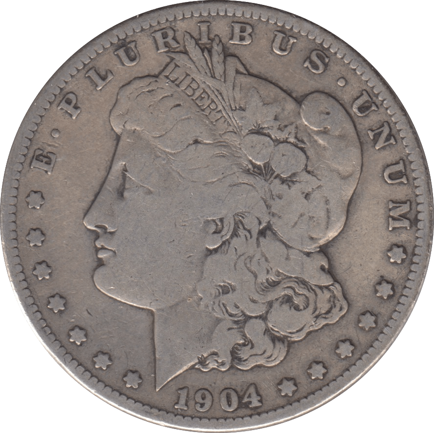 1904 SILVER MORGAN DOLLAR SAN FRANCISCO MINT - SILVER WORLD COINS - Cambridgeshire Coins