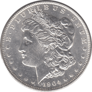 1904 SILVER MORGAN DOLLAR USA NEW ORLEANS MINT - SILVER WORLD COINS - Cambridgeshire Coins