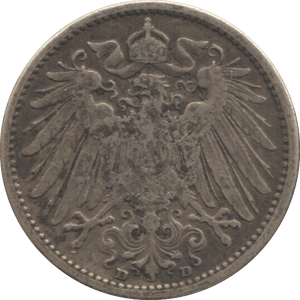 1904 SILVER ONE MARK GERMANY - WORLD SILVER COINS - Cambridgeshire Coins
