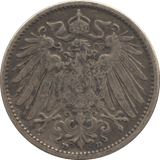 1904 SILVER ONE MARK GERMANY - WORLD SILVER COINS - Cambridgeshire Coins