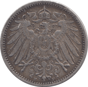 1904 SILVER ONE MARK GERMANY - WORLD SILVER COINS - Cambridgeshire Coins