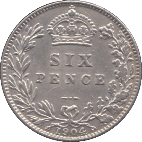 1904 SIXPENCE ( AUNC ) - Sixpence - Cambridgeshire Coins