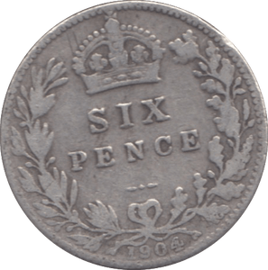 1904 SIXPENCE ( FINE ) 13 - Sixpence - Cambridgeshire Coins