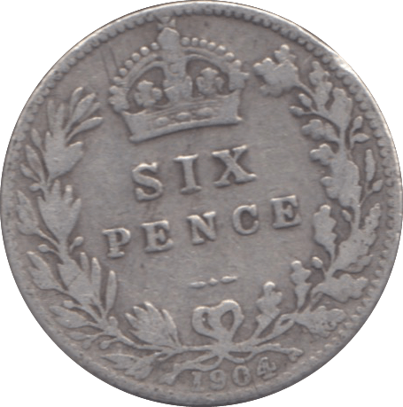 1904 SIXPENCE ( FINE ) 13 - Sixpence - Cambridgeshire Coins