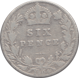 1904 SIXPENCE ( FINE ) - Sixpence - Cambridgeshire Coins