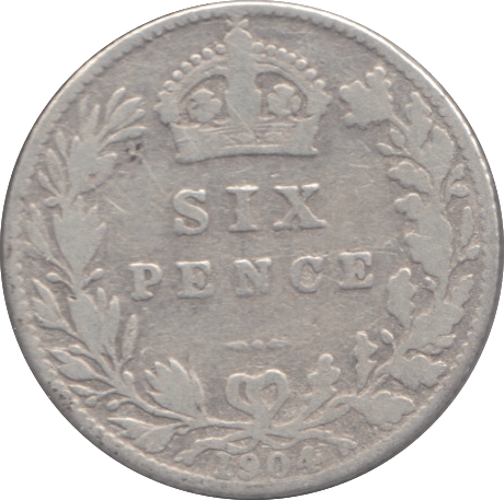 1904 SIXPENCE ( FINE ) - Sixpence - Cambridgeshire Coins