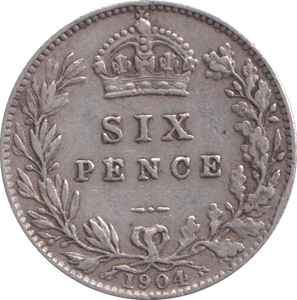 1904 SIXPENCE ( GF ) - Sixpence - Cambridgeshire Coins