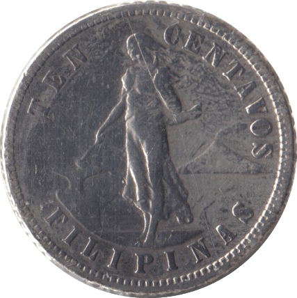 1904 TEN CENTAVOS PHILIPPINES - WORLD COINS - Cambridgeshire Coins