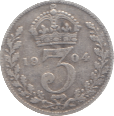 1904 THREEPENCE ( FAIR ) 4 - Threepence - Cambridgeshire Coins