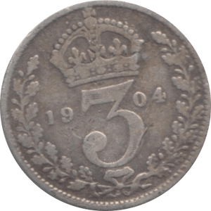 1904 THREEPENCE ( FINE ) - Threepence - Cambridgeshire Coins