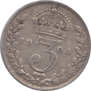 1904 THREEPENCE ( FINE ) - Threepence - Cambridgeshire Coins