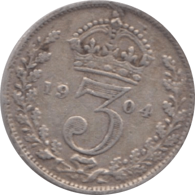 1904 THREEPENCE ( FINE ) - Threepence - Cambridgeshire Coins