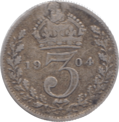 1904 THREEPENCE ( FINE ) - Threepence - Cambridgeshire Coins