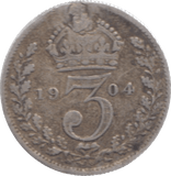 1904 THREEPENCE ( FINE ) - Threepence - Cambridgeshire Coins