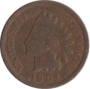 1904 USA ONE CENT - WORLD COINS - Cambridgeshire Coins