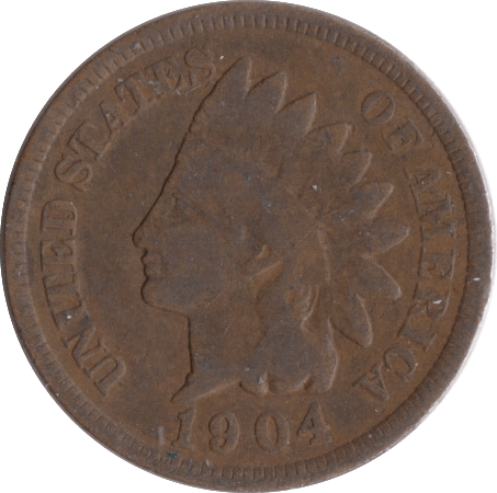 1904 USA ONE CENT - WORLD COINS - Cambridgeshire Coins