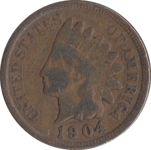 1904 USA ONE CENT - WORLD COINS - Cambridgeshire Coins