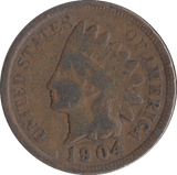 1904 USA ONE CENT - WORLD COINS - Cambridgeshire Coins
