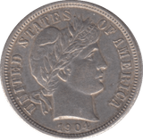 1904 USA ONE DIME - WORLD COINS - Cambridgeshire Coins