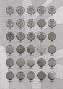 1905 - 1967 GREAT BRITISH FLORIN TWO SHILLING COIN HUNT COLLECTORS ALBUM - Coin Album - Cambridgeshire Coins