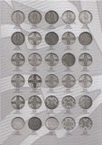 1905 - 1967 GREAT BRITISH FLORIN TWO SHILLING COIN HUNT COLLECTORS ALBUM - Coin Album - Cambridgeshire Coins