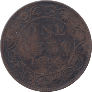 1905 CANADA ONE CENT - WORLD COINS - Cambridgeshire Coins