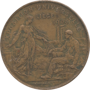 1905 EXPOSITION UNIVERSALE LIEGE MEDAILLE - WORLD COINS - Cambridgeshire Coins