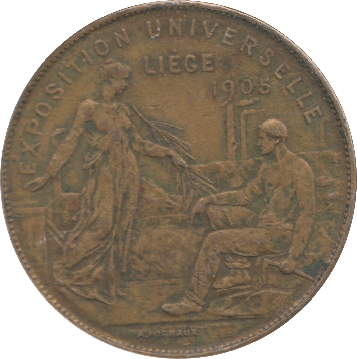 1905 EXPOSITION UNIVERSALE LIEGE MEDAILLE - WORLD COINS - Cambridgeshire Coins