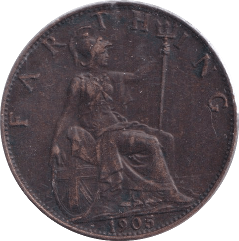 1905 FARTHING ( AUNC ) - Farthing - Cambridgeshire Coins