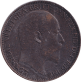 1905 FARTHING ( AUNC ) - Farthing - Cambridgeshire Coins