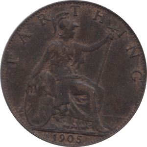 1905 FARTHING ( EF ) 1 - Farthing - Cambridgeshire Coins