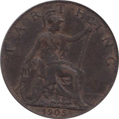 1905 FARTHING ( EF ) 1 - Farthing - Cambridgeshire Coins