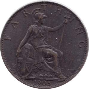 1905 FARTHING ( UNC ) - Farthing - Cambridgeshire Coins